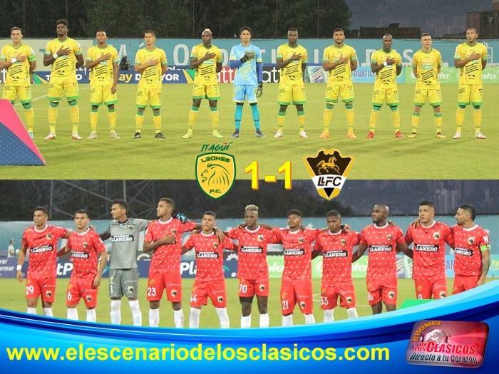 ItagÃ¼Ã­ Leones 1-1 Llaneros F.C.